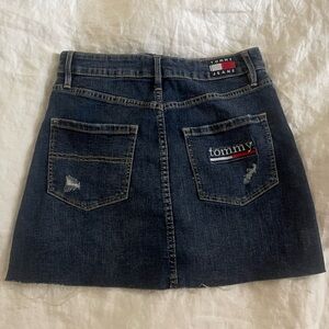 Tommy Hilfiger Dark Blue Denim Skirt